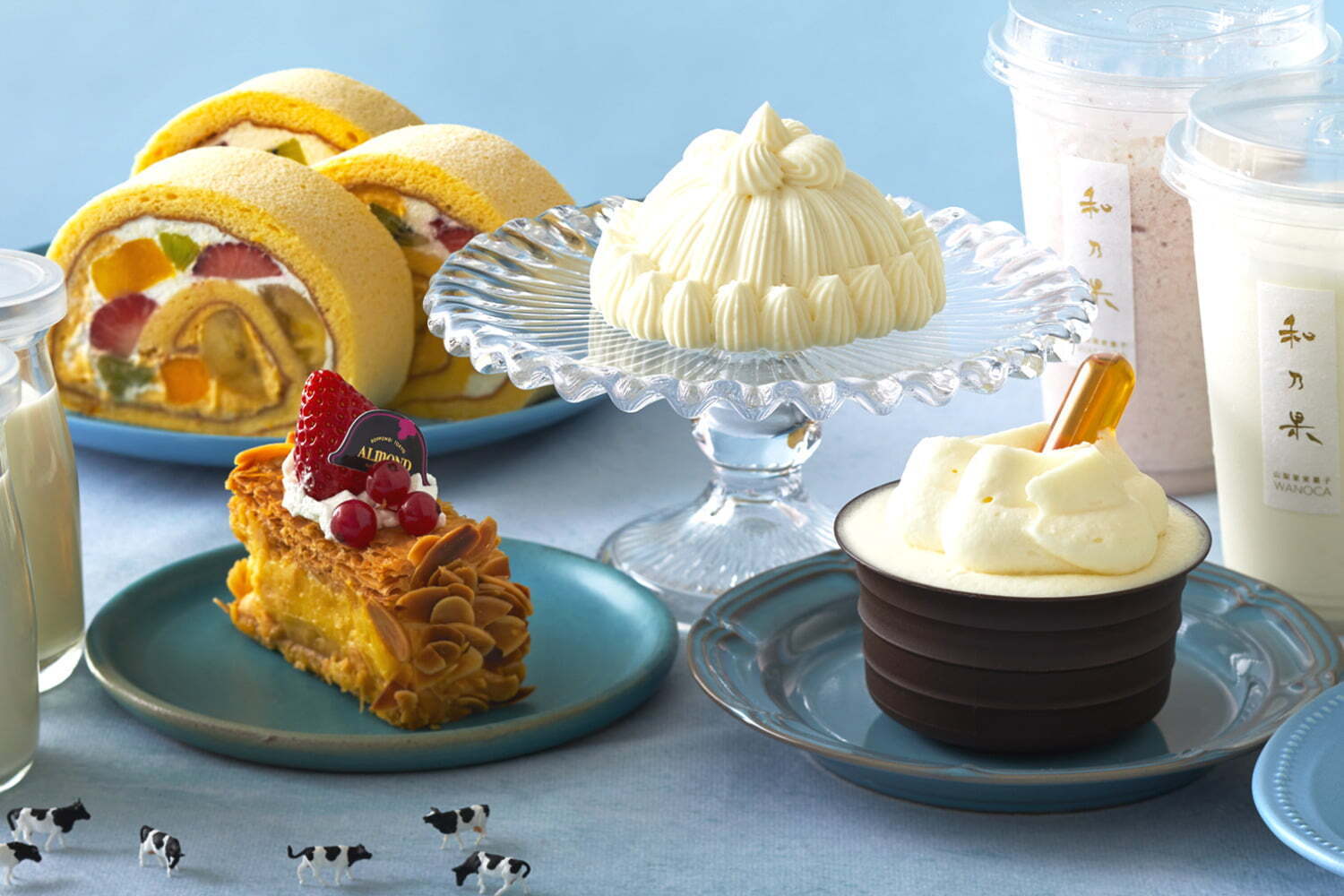 どら焼き｜東京ギフトパレット“牛乳たっぷり”ミルクスイーツ集合、苺生クリームどら焼きやキハチのフルーツロール