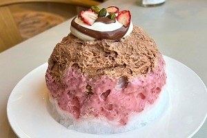 新宿高島屋グルメイベント「むにぐるめカフェ」第2弾、“燻製はちみつ香る”バスクチーズケーキやかき氷