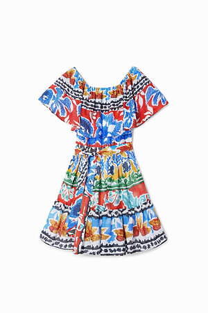 デシグアル×ステラ・ジーン“夏の思い出”着想ウェア、大胆な総柄のワンピースや刺繍ドレスなど｜写真5