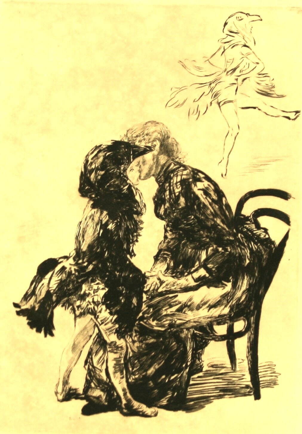 ポール・ルヌアール 《雛鳥とその母親》