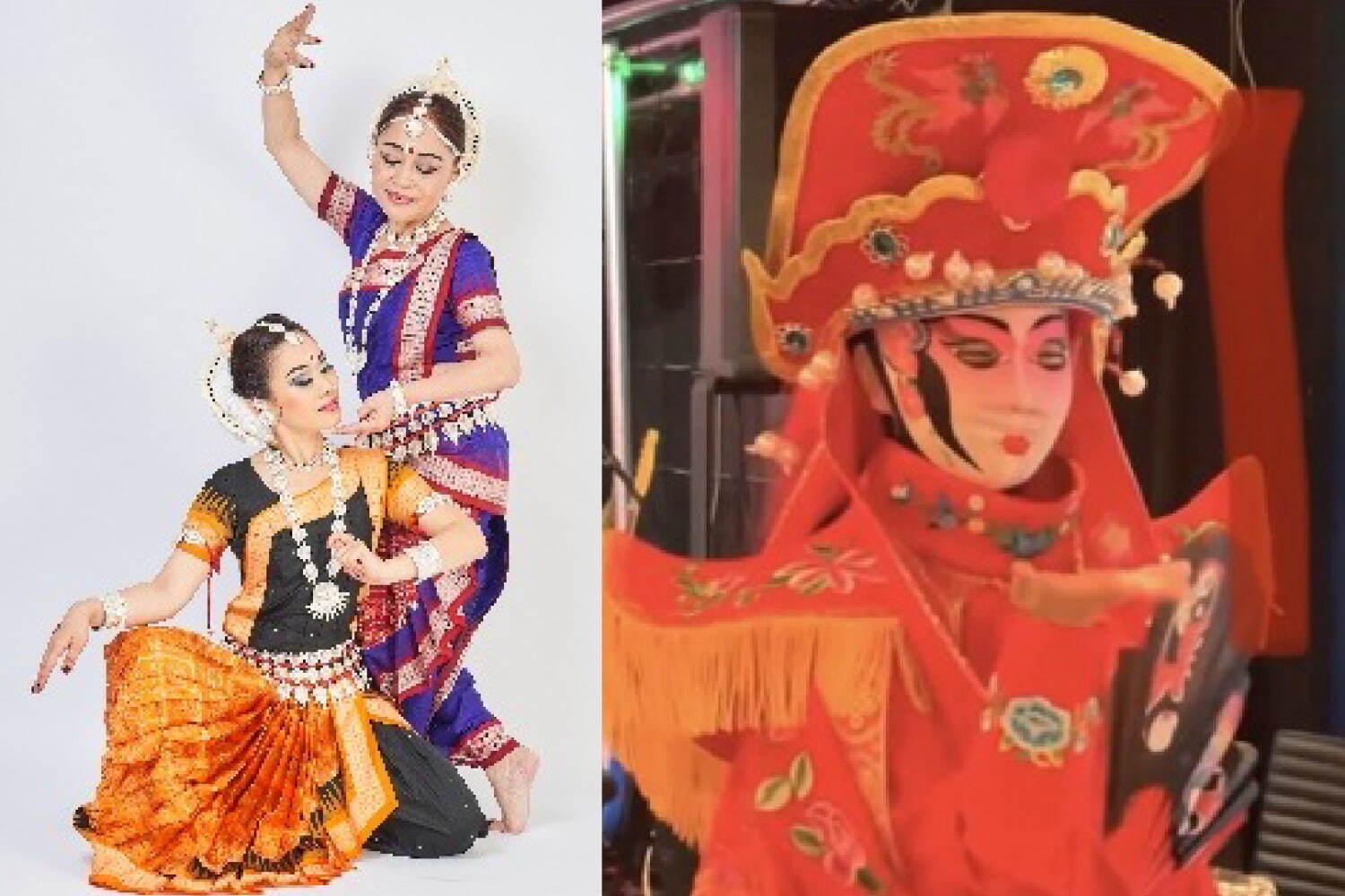 東インド古典舞踊、心心による「変面」
