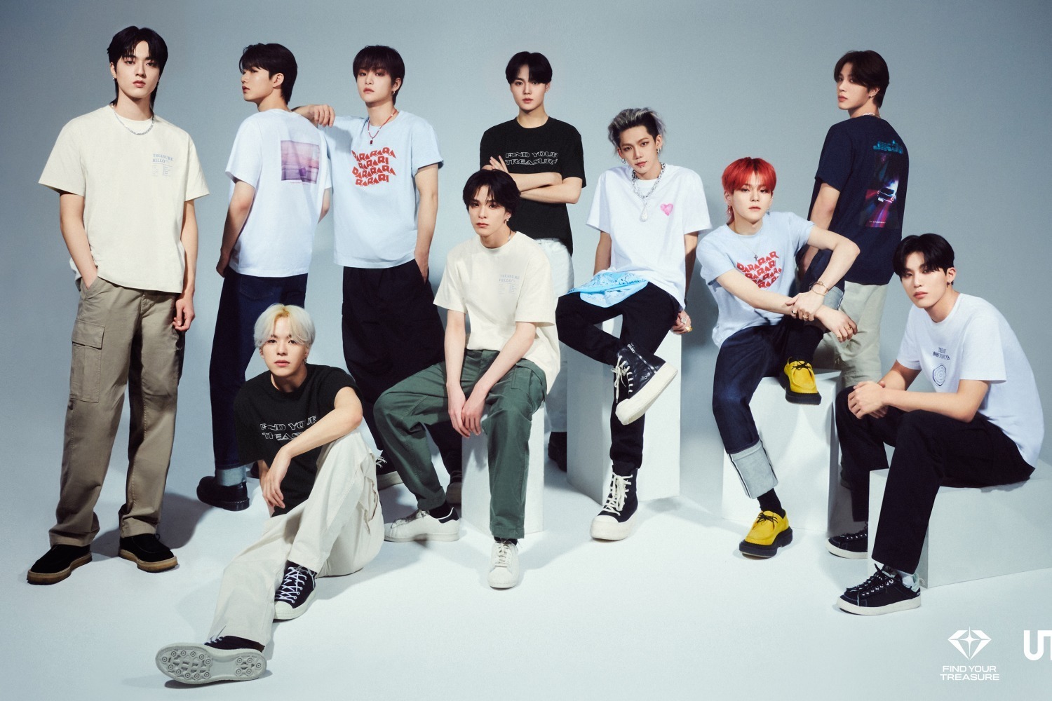 ユニクロ・UT「TREASURE」代表曲デザインのコラボTシャツ、デビュー曲「BOY」など全6柄