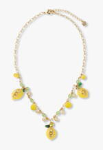 アナ スイ“レモン＆桃”モチーフの24年夏アクセサリー、カットガラス煌めくネックレスやピアス｜写真2