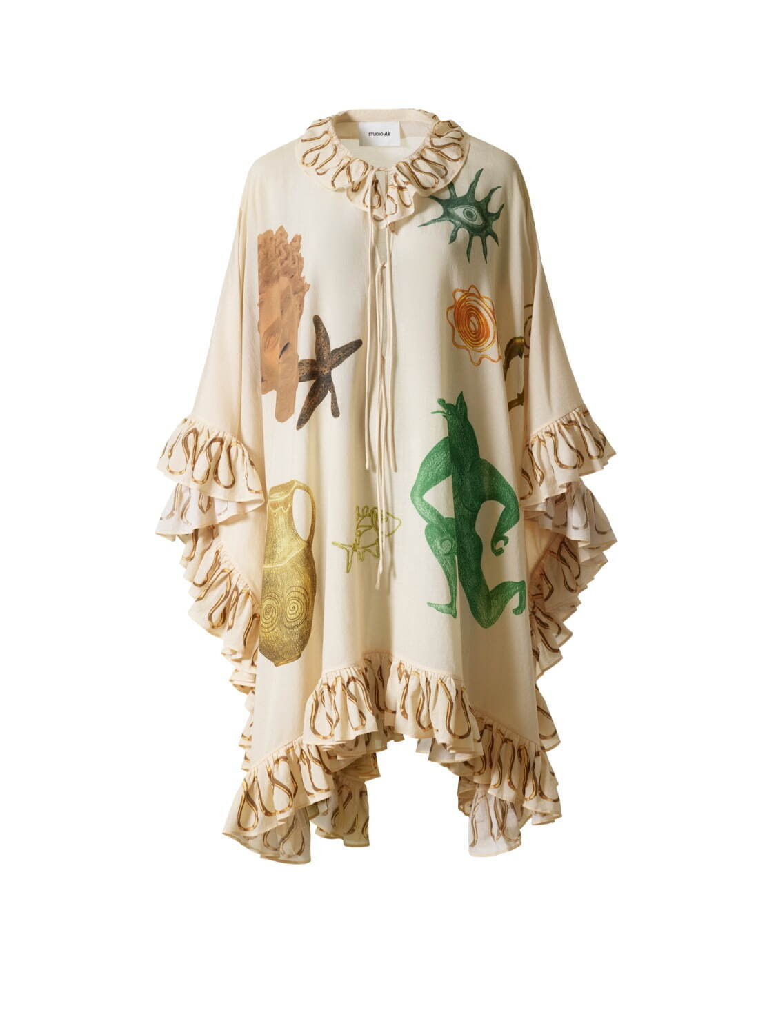 「プリントカフタンドレス」12,999​円