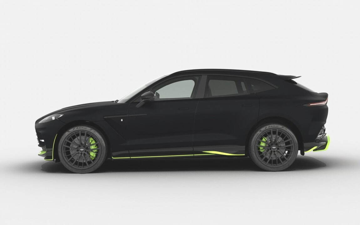 アストンマーティン「DBX707」日本限定SUV、“ネオン輝く高速道路”着想ブラック×ライムグリーン｜写真26