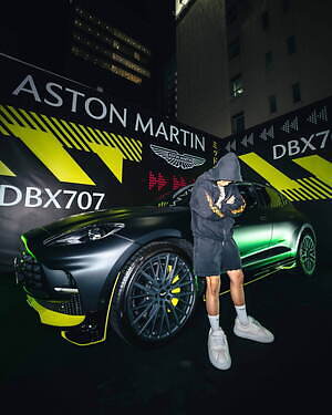 アストンマーティン「DBX707」日本限定SUV、“ネオン輝く高速道路”着想ブラック×ライムグリーン|写真19
