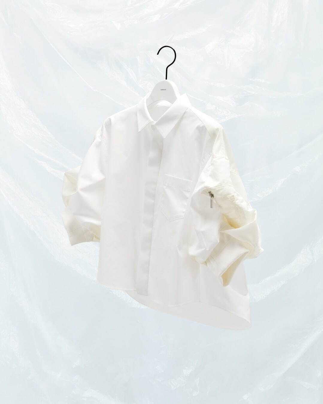 sacai MA-1プリーツブラウス sacai MA-1プリーツブラウス