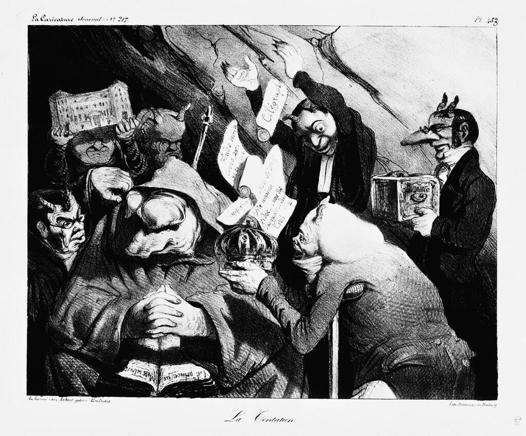 オノレ・ドーミエ 《誘惑》 1835年 国立西洋美術館所蔵