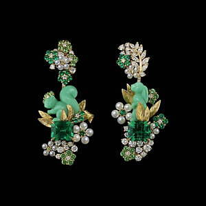 ディオール“動植物モチーフ”の新作ハイジュエリー、ゴールドのうさぎやダイヤモンドの草花｜写真18