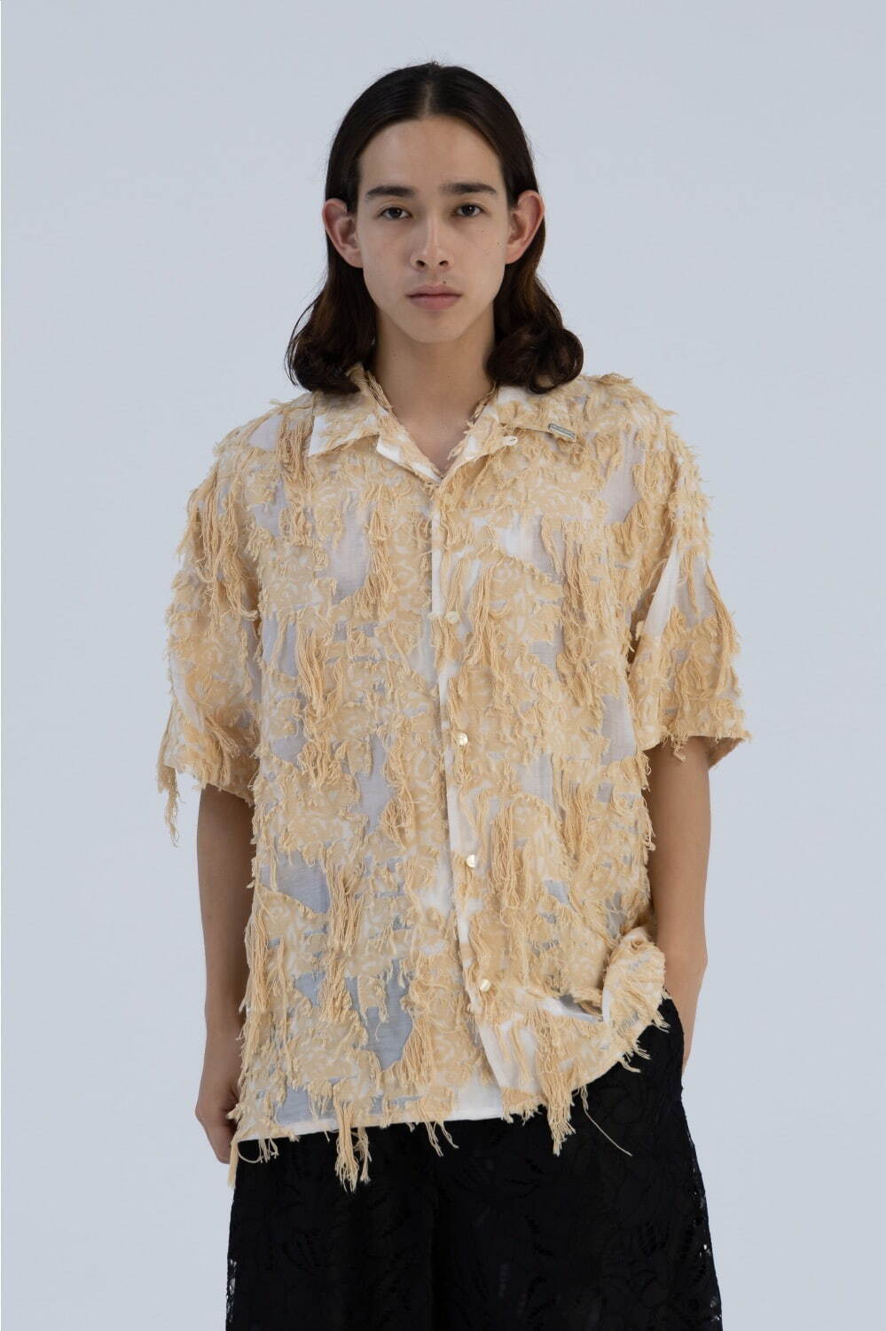 Cut Jacquard Half Shirt 44,000円