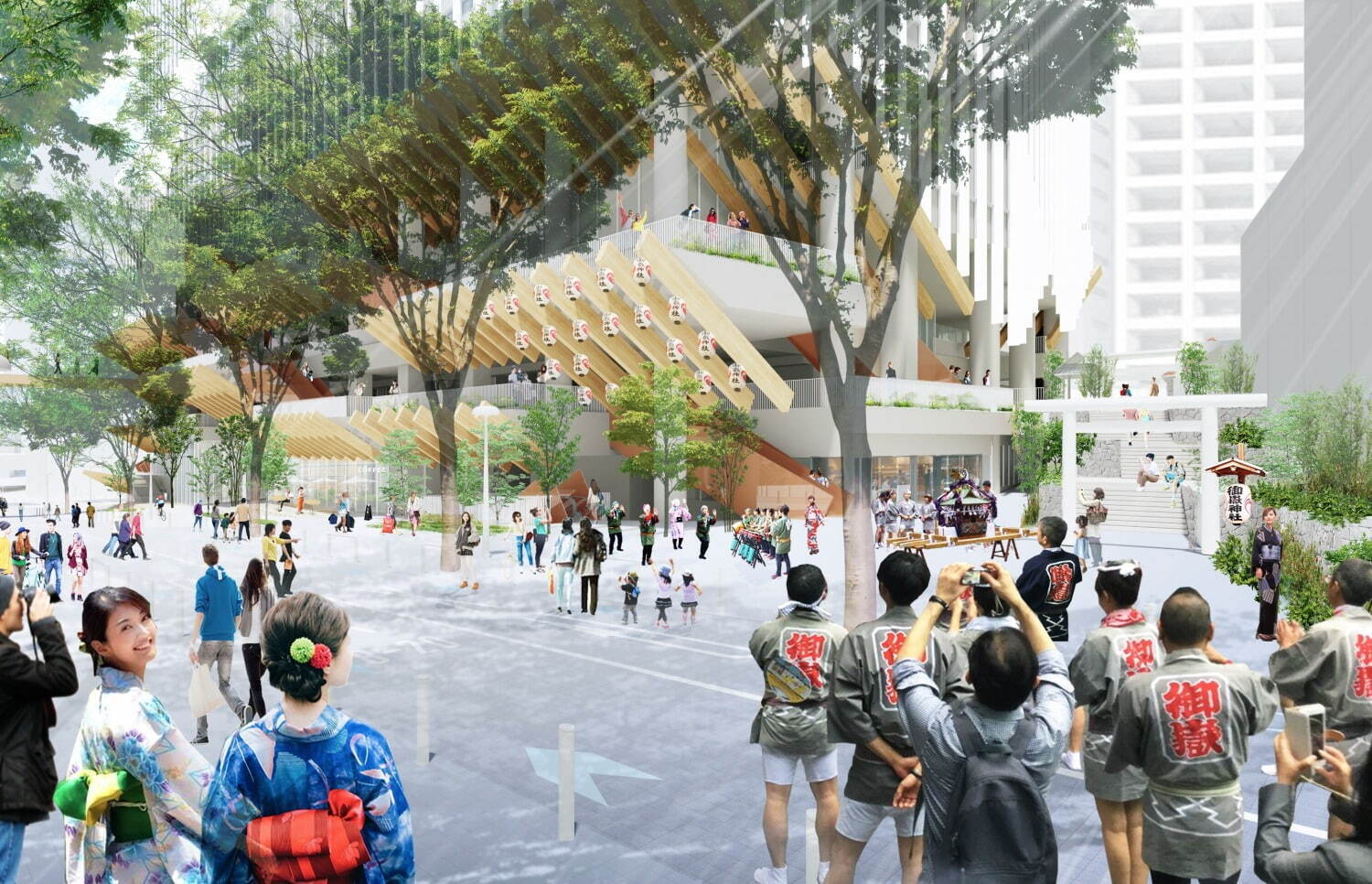 C街区と大山街道のイメージ