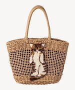 ミュベール“猫モチーフ”のかごバッグや刺繍カーディガン、“つぶらな瞳＆ふわふわ毛並み”を再現｜写真7