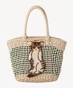 ミュベール“猫モチーフ”のかごバッグや刺繍カーディガン、“つぶらな瞳＆ふわふわ毛並み”を再現｜写真8