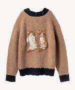 ミュベール“猫モチーフ”のかごバッグや刺繍カーディガン、“つぶらな瞳＆ふわふわ毛並み”を再現｜写真4