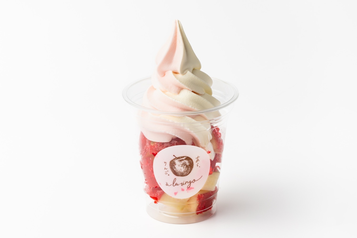 りんご飴｜青森りんご専門店「あら、りんご。」ふじの“パリパリ”りんご飴×なめらかソフトクリームの夏スイーツ