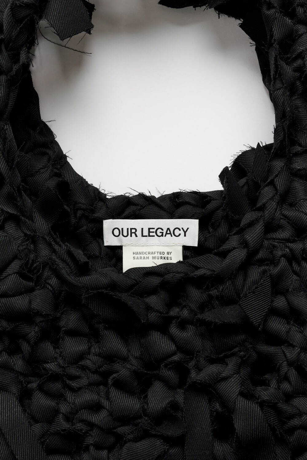 【OUR LEGACY】Black ロマンティック クロシェ ショルダーバッグ OUR LEGACY【アワーレガシー】drip bag 