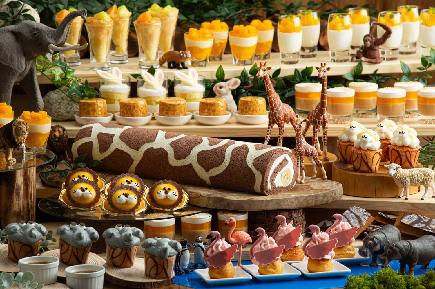 福岡市動物園コラボ“ライオンやウサギ”のアニマルスイーツビュッフェ、ANAクラウンプラザホテル福岡で