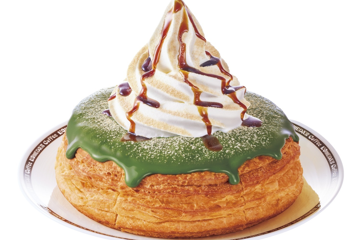 デニッシュ｜コメダ珈琲店、高級抹茶「天空の抹茶」を使用した限定シロノワールやジェリコ - 黒蜜＆きな粉をかけて