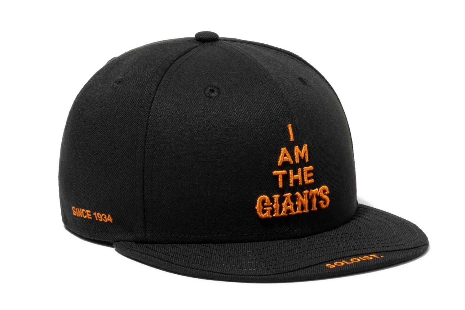 タカヒロミヤシタザソロイスト．×読売ジャイアンツ、コラボロゴ入りニューエラのキャップ＆フーディー