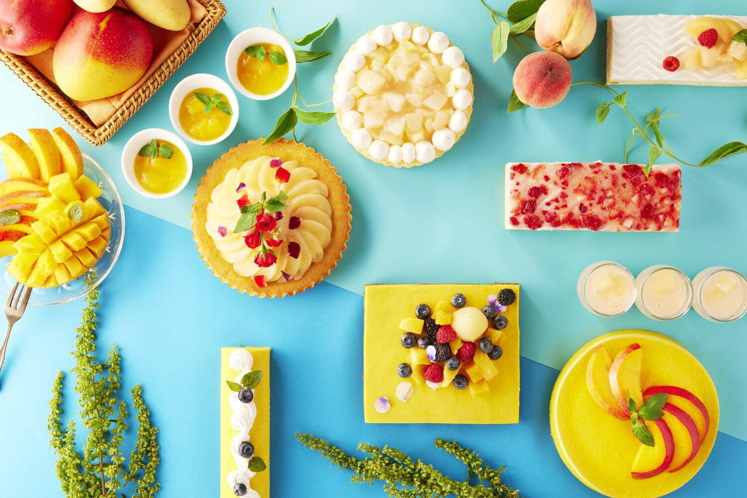 スイーツビュッフェ｜グランドニッコー東京 台場“ピーチ＆マンゴー”デザートブッフェ付きランチ、4種の濃厚マンゴー食べ放題