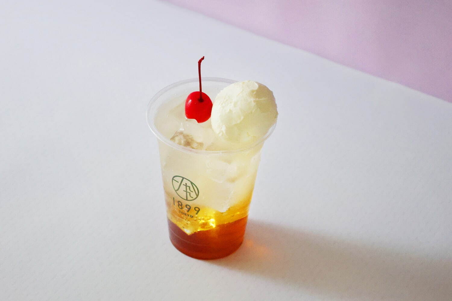 日本茶で作る「日本茶クリームソーダ」抹茶・ほうじ茶・和紅茶の3種、ミルクアイス＆サクランボを浮かべて｜写真8