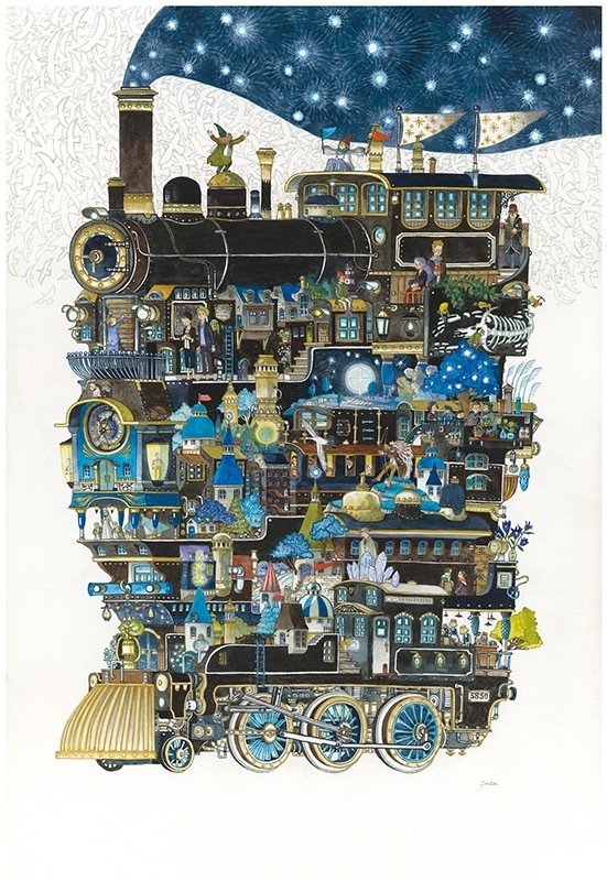 画家ジュナイダの大規模個展が長崎県美術館で、『HOME』『Michi』など絵本原画400点超が一堂に｜写真8