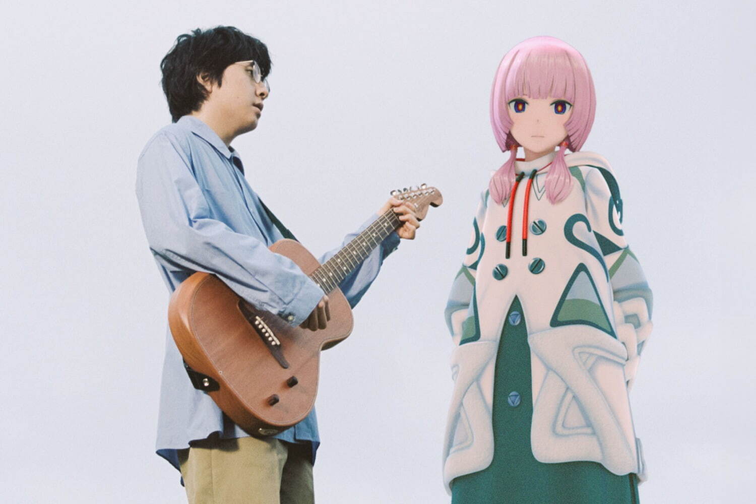 花譜×崎山蒼志の新曲「抱きしめて」崎山蒼志が作詞・作曲、歌唱と演奏でも参加
