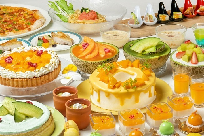 スイーツビュッフェ｜“メロン＆マンゴー”スイーツブッフェがサンシャインシティプリンスホテルで、「まるごとメロンケーキ」も