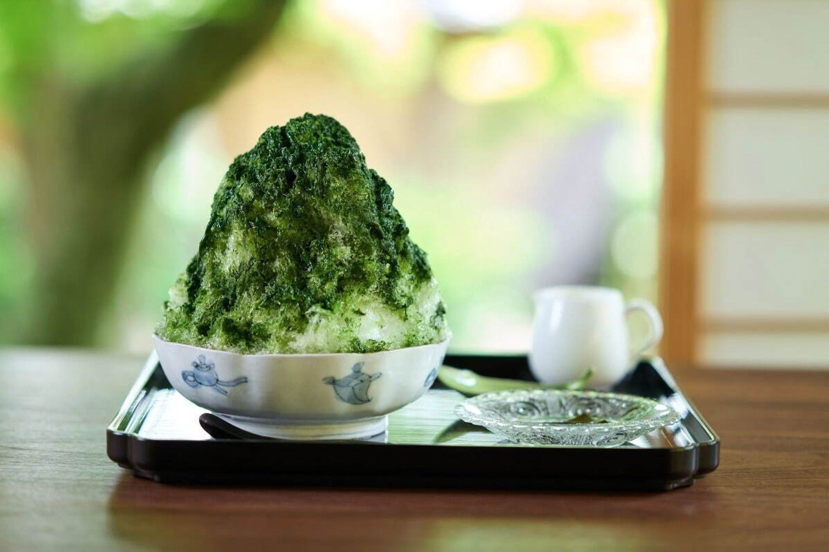 マスカルポーネチーズ｜“嵐山の緑”着想の抹茶かき氷、餅＆餡子入り - 翠嵐 ラグジュアリーコレクションホテル 京都から