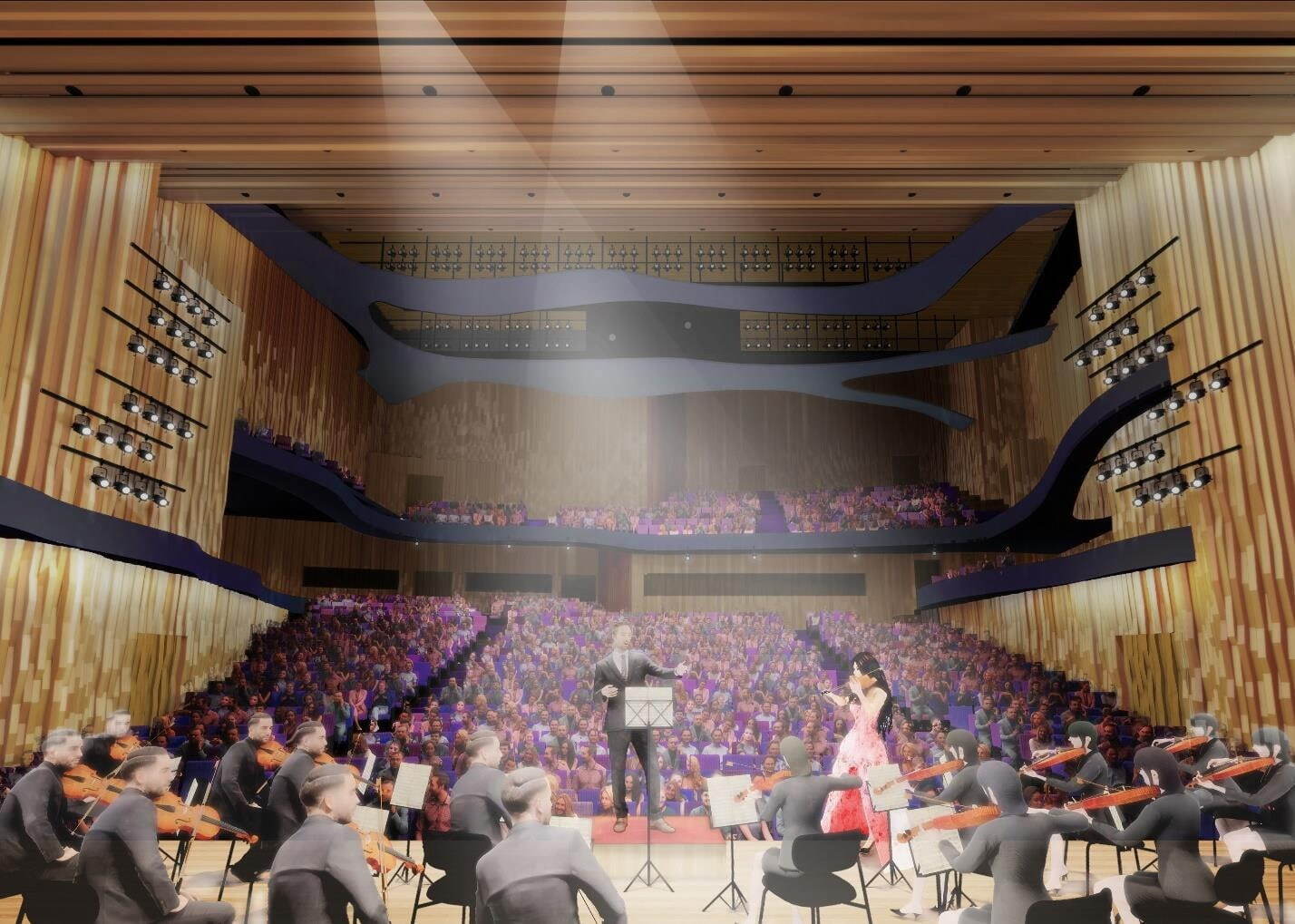 山形市民会館が“1本の大樹”着想の外観でリニューアル、空中回廊＆外階段の開放的な空間｜写真4