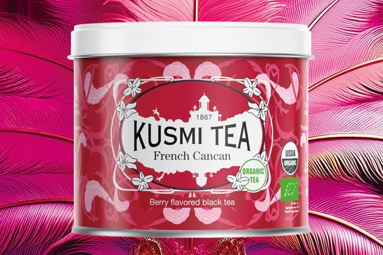 高級紅茶｜クスミティーのブラックティー「フレンチカンカン」苺やラズベリーなどレッドフルーツ4種香る華やかな茶葉