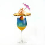 銀座「ザ チョーヤ ギンザバー」“変化する海の景色”着想の梅酒クリームソーダ付アフタヌーンティー｜写真1