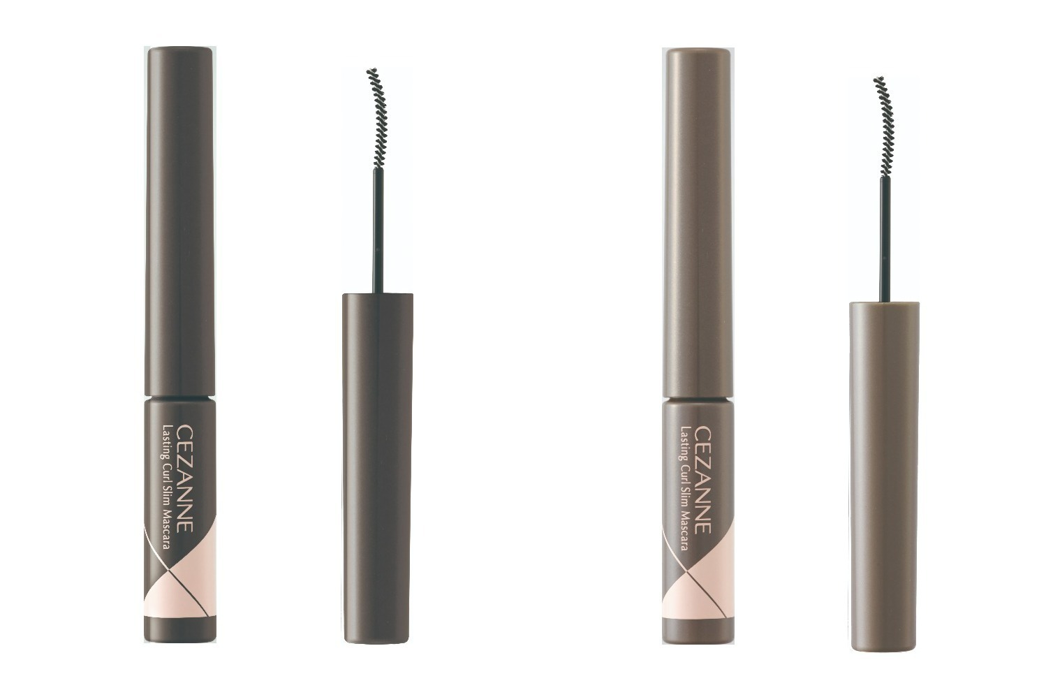 カラーマスカラ｜セザンヌ24年秋コスメ、人気「耐久カールマスカラ」に“束感仕上げ”の極細ブラシタイプ新登場