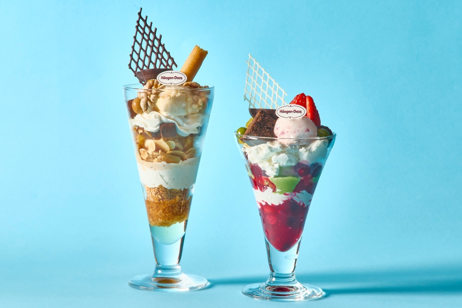 あんみつ(餡蜜)｜“ハーゲンダッツアイス使用”キャラメルクランチ＆抹茶あんみつパフェ、名古屋マリオットアソシアホテルで