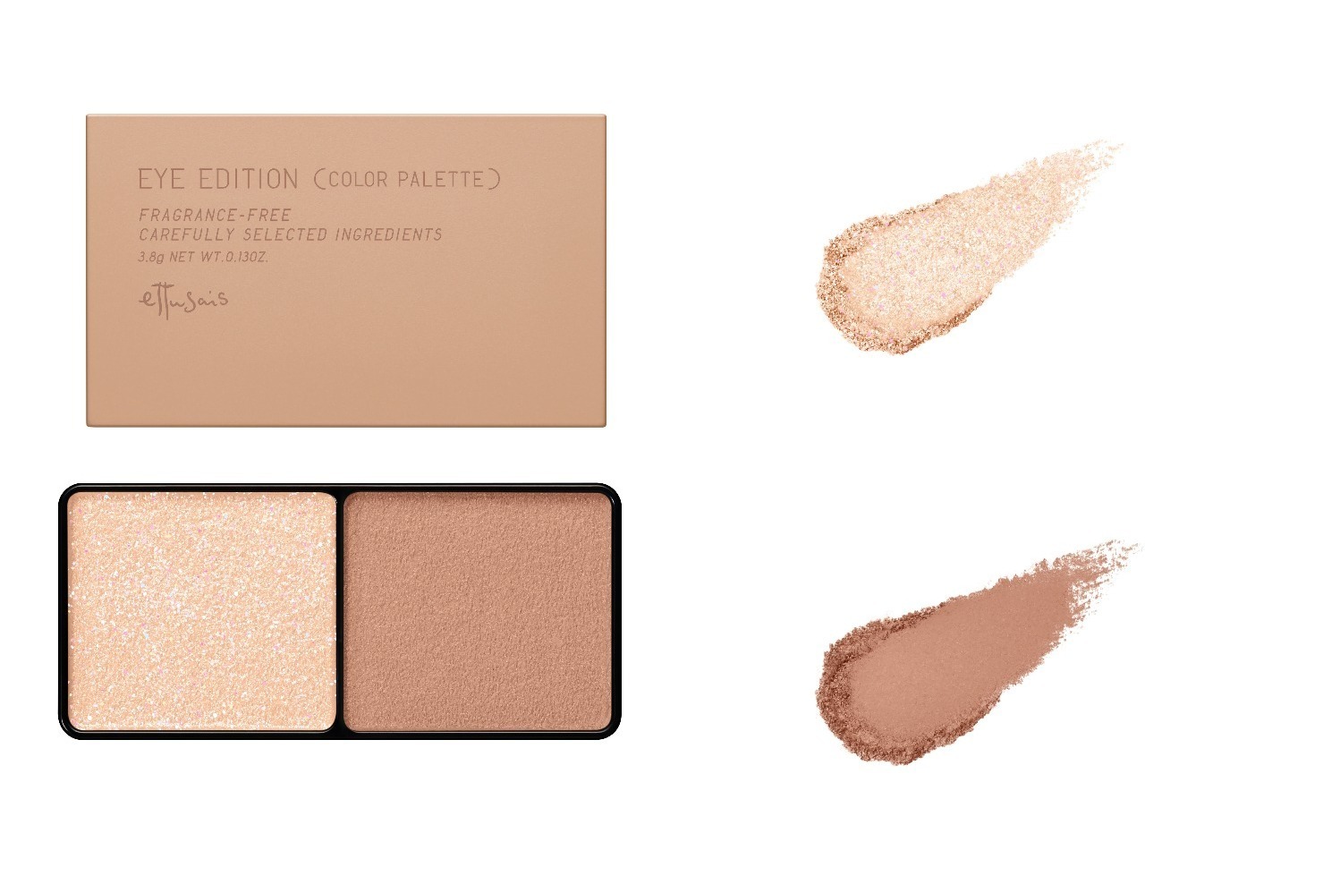 マットアイシャドウ｜エテュセ24年秋コスメ、“ピンクベージュ”で目の縦幅を大きく見せるアンダーライナー＆アイパレ