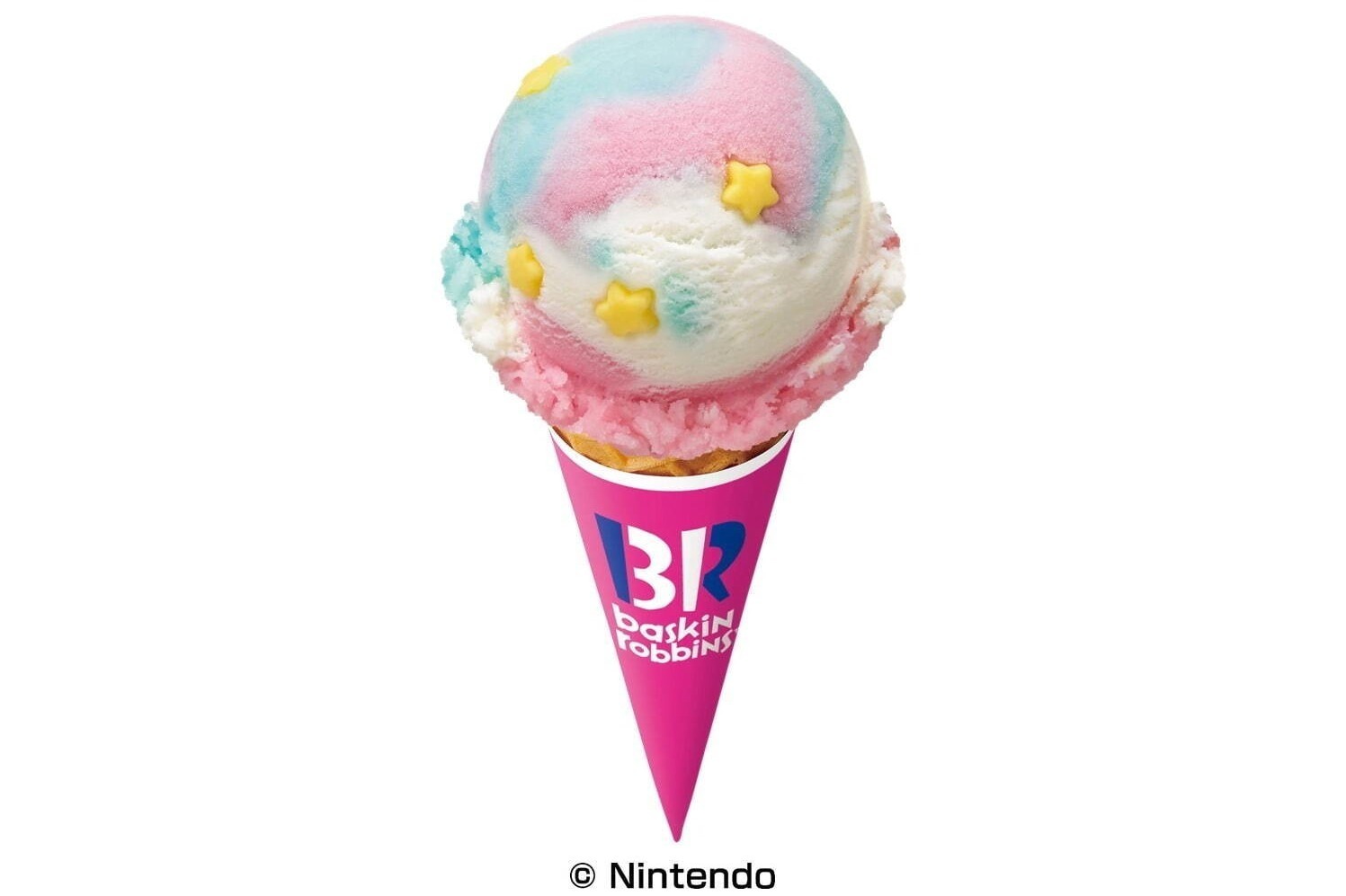 アイスクリームケーキ｜サーティワン×スーパーマリオ、“スーパースター”着想グレープソルベアイス＆土管カップのサンデーなど