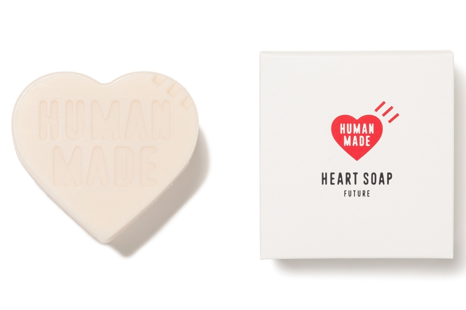uka×ヒューマンメイド24年夏限定ハート型石けん、濃厚バニラ＆爽やかなローズマリーの香り