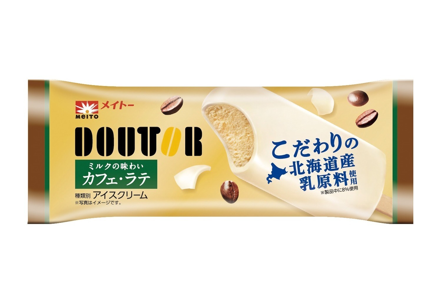 ドトールコーヒー監修アイスバー「ドトール ミルクの味わいカフェ・ラテ」3種のコーヒーを使用