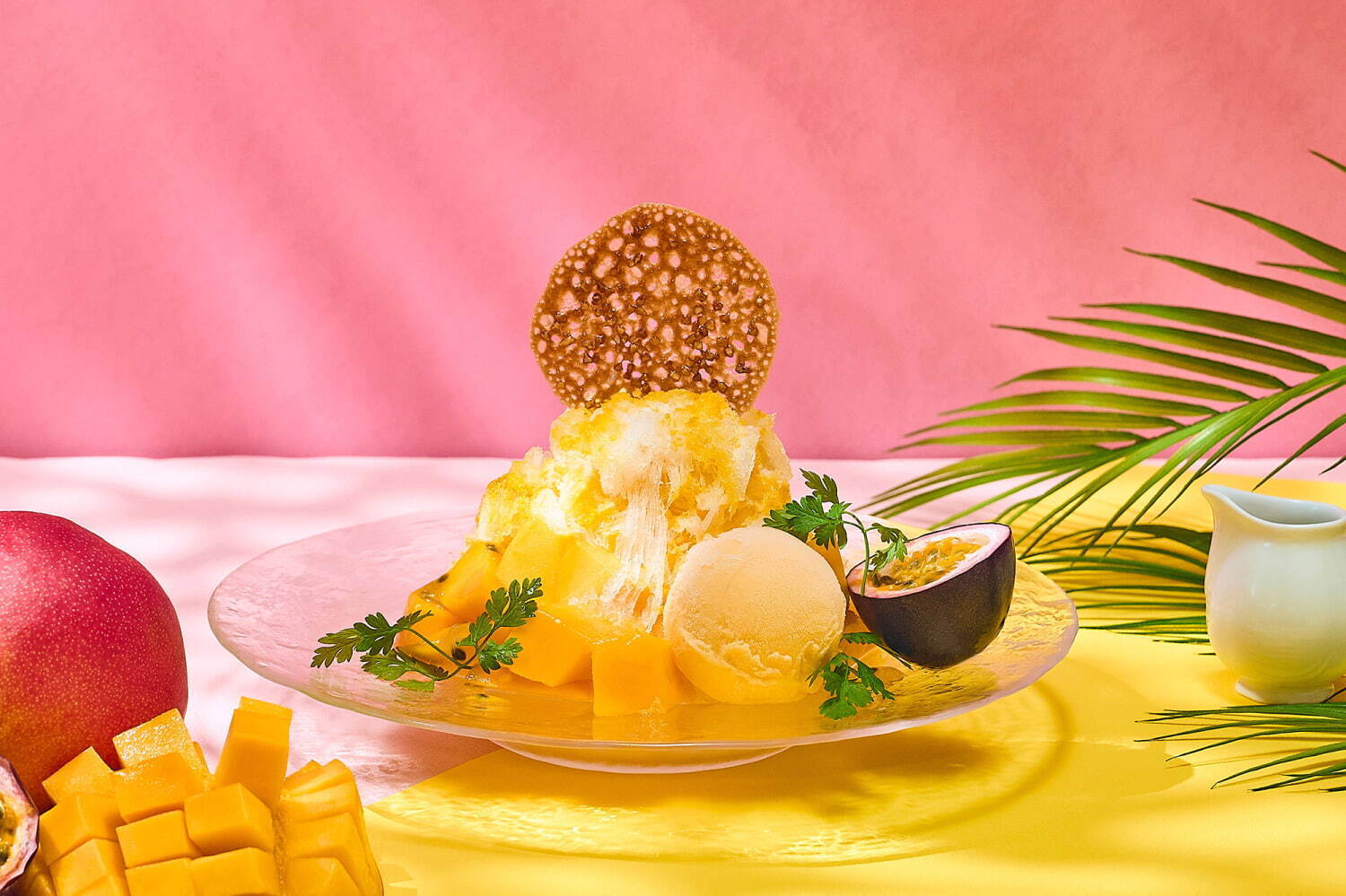 ジューシーマンゴー＆パッションフルーツかき氷 3,900円