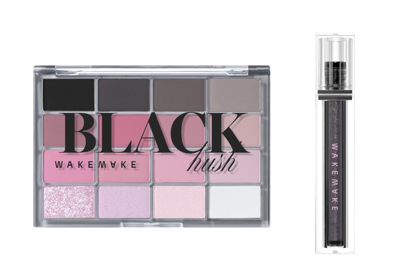 アイパレット｜韓国コスメ「ウェイクメイク」24年夏コスメ、“ピンクとブラック”16色入りアイパレ＆ぷるつやグロス