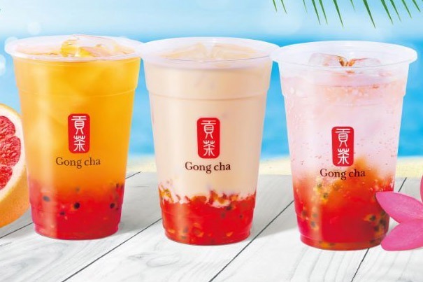 フルーツティー｜ゴンチャ夏の新作「シトラス＆パッション」阿里山ウーロン×パッションフルーツ×ピンクグレープフルーツ