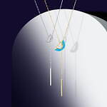 スタージュエリー24年夏限定、鮮やかなターコイズネックレス＆パール入りアクリルピアスなど｜写真5