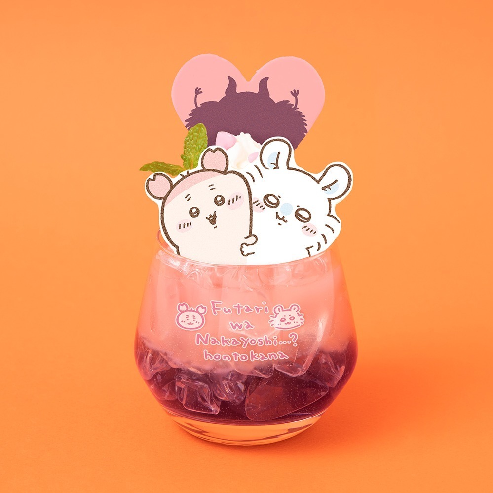 福岡パルコ「ちいかわドリンクスタンド」“温泉に浸る”ハチワレの飲むヨーグルト＆ラッコさんのコーヒー｜写真4