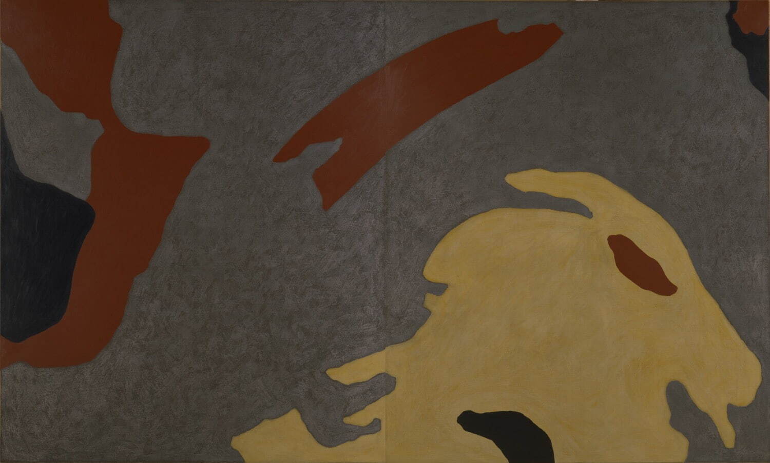 吉田克朗 《かげろう"4013"》 1984年
油彩、アクリル、アルミ粉、カンヴァス 宇都宮美術館蔵
©The Estate of Katsuro Yoshida/ Courtesy of Yumiko Chiba Associates