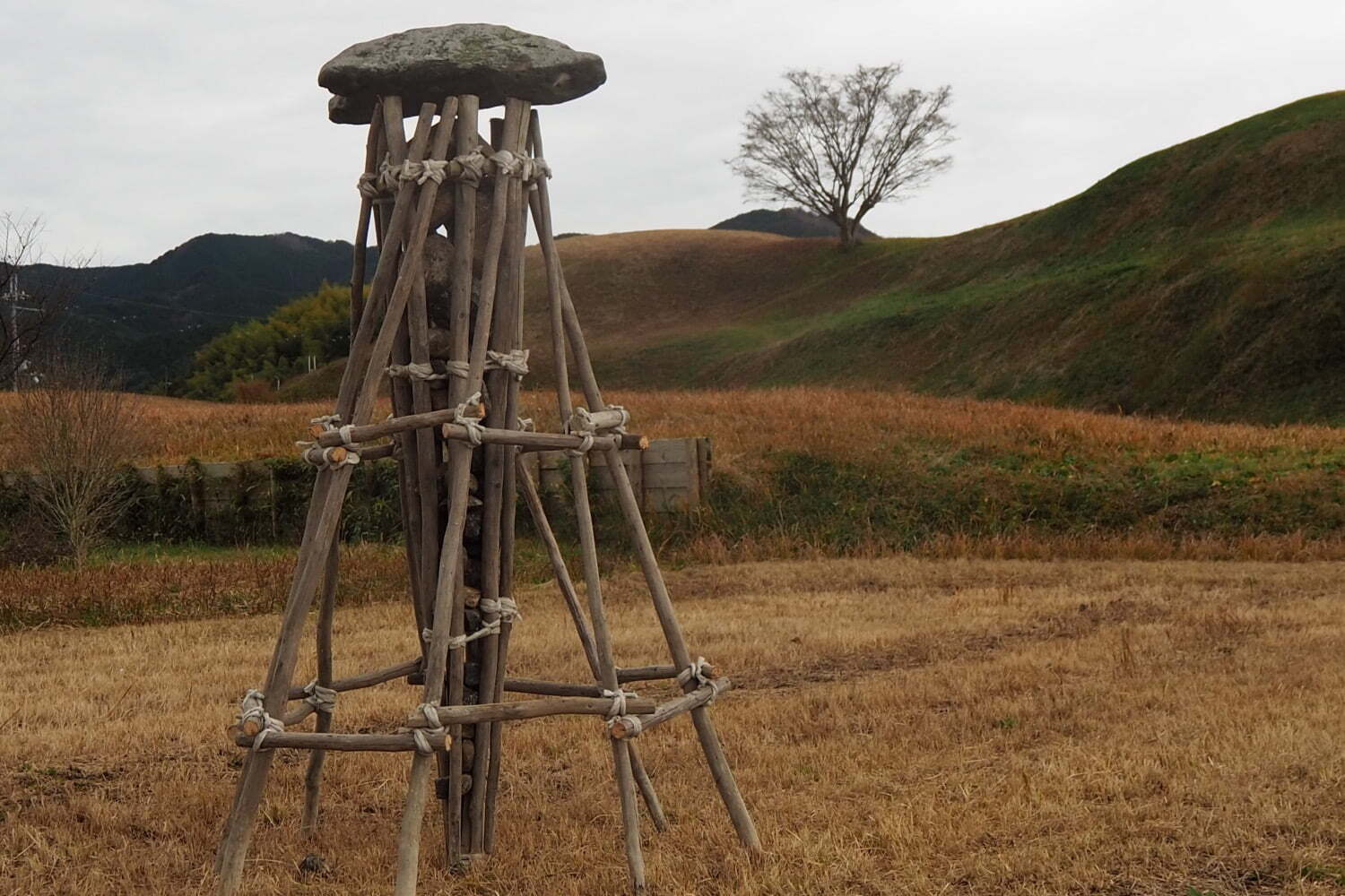 ランド・アートを代表する作家・大久保英治の展覧会が徳島県立近代美術館で、絵画やオブジェなど一堂に