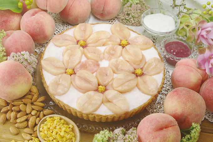 キル フェ ボンの「2014 ピーチ Week！」色とりどり、10種の桃タルトを販売 | 写真