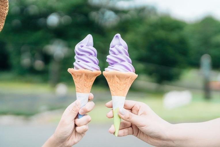 「ラベンダーソフトクリーム」