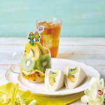 アフタヌーンティー“2種のキウイ使用”カリっとワッフルやジュレ入りアイスティー、ゼスプリとコラボ｜写真6