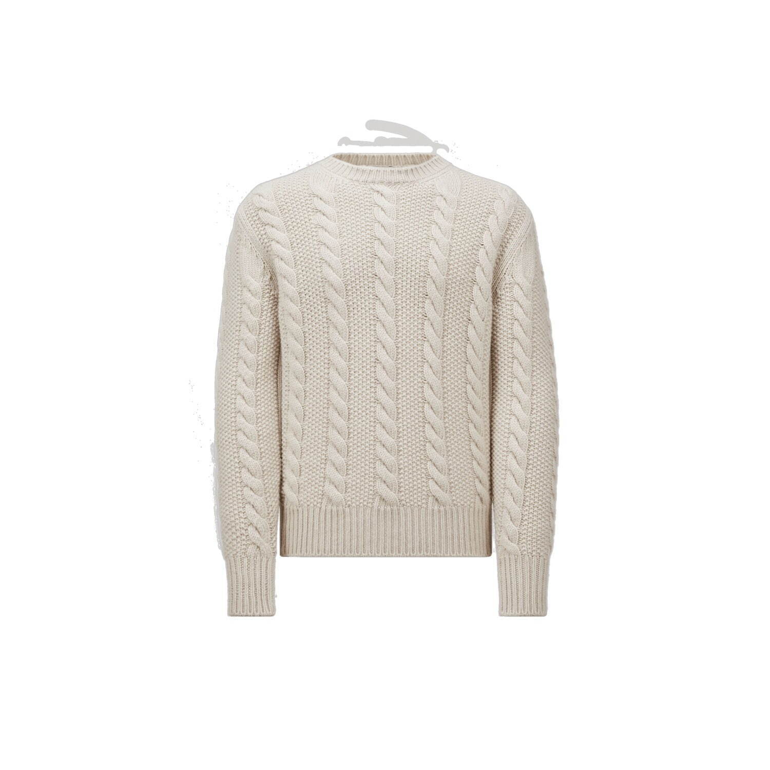 MONCLER 2024/25秋冬新作 レザーロゴ付き 長袖ニットワンピース MONCLER 2024/25秋冬新作 レザーロゴ付き 長袖ニットワンピース