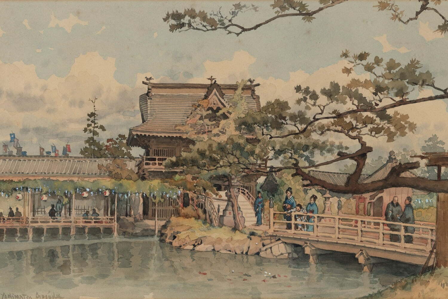 水彩画｜展覧会「発見された日本の風景」横浜で - 明治日本の風景や暮らしを描いた絵画が一堂に